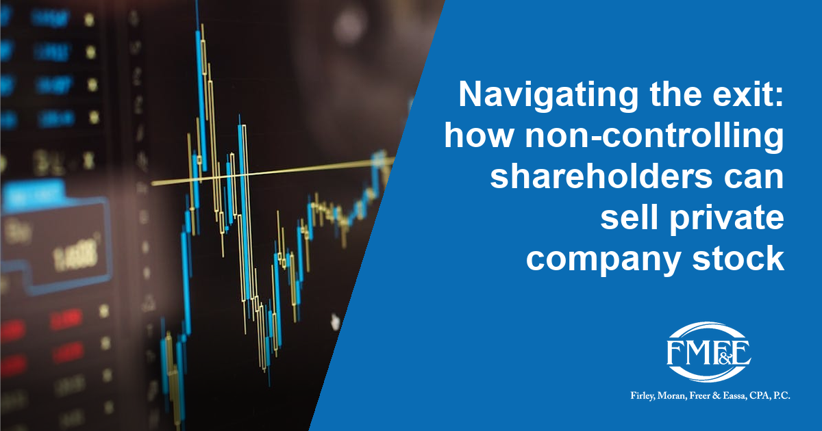 Fmfe Navigating the exit: how non-controlling shareholders can sell private ...