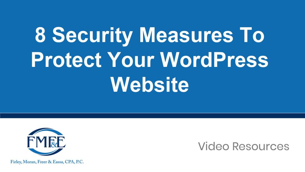 8 Security Measures To Protect Your WordPress Website