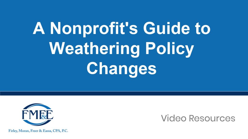 A Nonprofit’s Guide to Weathering Policy Changes