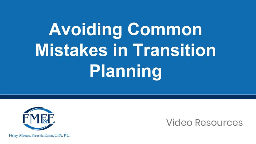 Avoiding Common Mistakes in Transition Planning