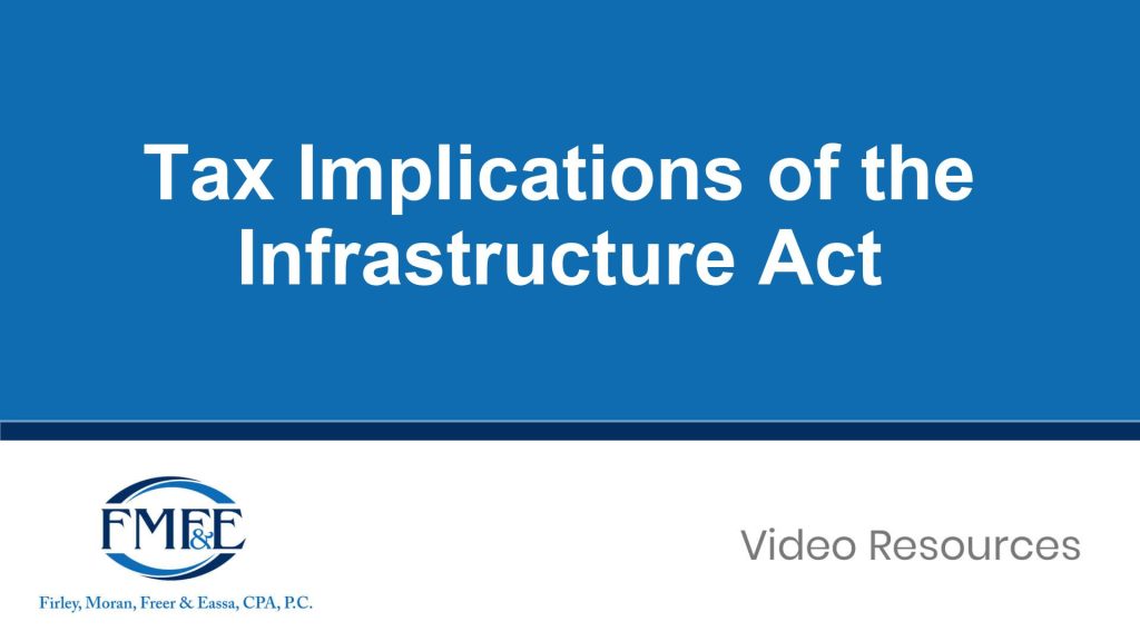 Tax Implications of the Infrastructure Act
