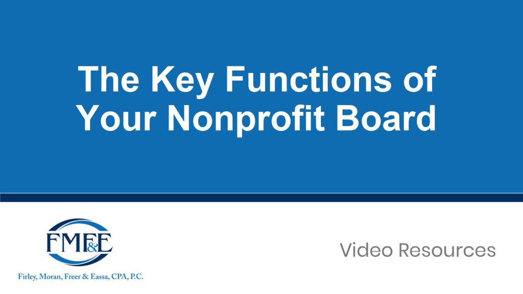 The Key Functions of Your Nonprofit Board